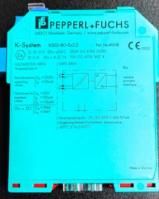 N° 4 Moduli P+F KSD2-BO-Ex2.2 Part N° 49018
