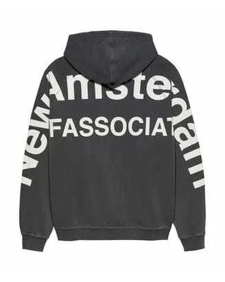 FELPA New Amsterdam Logo Line Hoodie TG: M