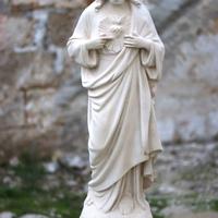 STATUA CUORE DI GESU' IN CEMENTO DI CM 83