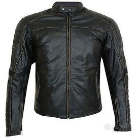 Giacca Bikers in Pelle Bovina