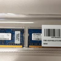ELPIDA RAM 2x4 GB PC3-12800S DDR3 SODIMM 1600mhZ