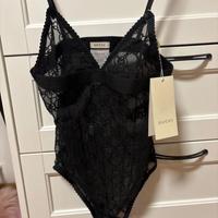 Body gucci trasparente nero