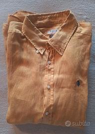 Camicia di lino da uomo maniche lunghe