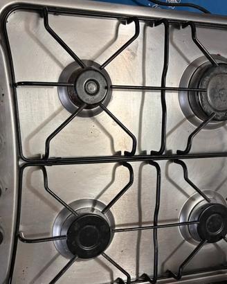 Piano cottura a gas 4 fuochi - Acciaio inox