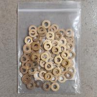 50 pezzi Rondelle in metallo oro ottone, misura M6