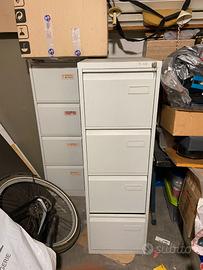 Classificatore in metallo, 4 cassetti