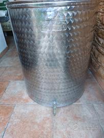 RECIPIENTE DA LITRI 200 IN ACCIAIO INOX 18/10 