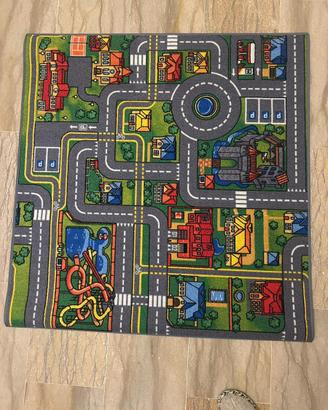 Tappeto NUOVO bimbi città cameretta 95x100cm