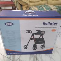 DEAMBULATORE ROLLATOR CON SEDILE