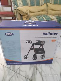 DEAMBULATORE ROLLATOR CON SEDILE