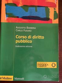 Corso di diritto pubblico di A. Barberae C. Fusaro