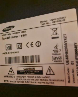 Ricambi TV Samsung 50" UE48H6200AY