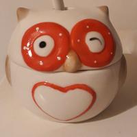 Zuccheriera a forma di gufo