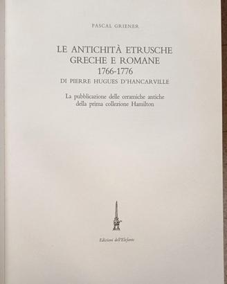 antichità greche romane etrusche hancarville