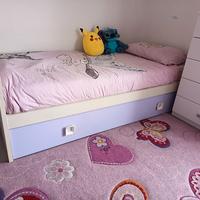 Letto singolo con secondo letto estraibile 