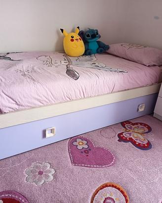 Letto singolo con secondo letto estraibile 