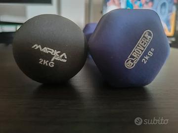 Manubri 2kg palestra fitness home workout