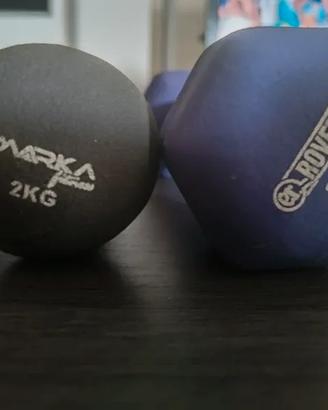 Manubri 2kg palestra fitness home workout