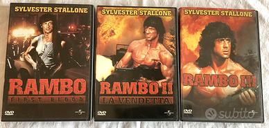 Dvd film Rambo 1 2 3 e Rocky