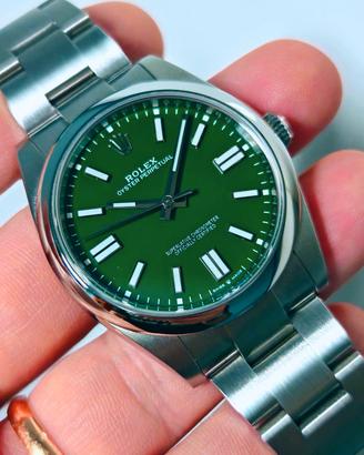 Rolex OP 41 verde foresta 124300 like new 2025 