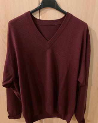 Maglione in lana con scollo a V