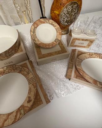 Set piatti bicchieri Alviero Martini prima classe
