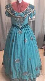 Abito dama dell'800 per carnevale - verde taglia 4