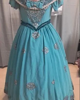 Abito dama dell'800 per carnevale - verde taglia 4