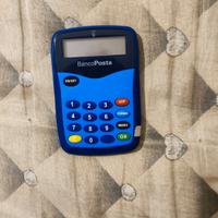 Calcolatrice-lettore di carta BancoPosta vintage