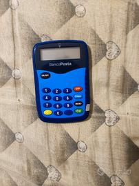 Calcolatrice-lettore di carta BancoPosta vintage
