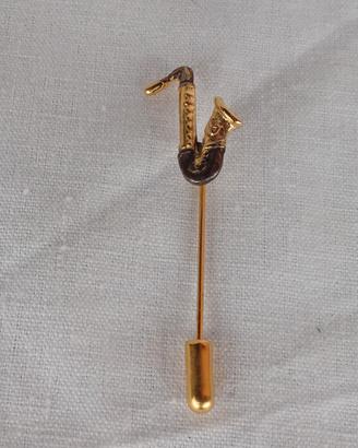 Spilla argento 800 sassofono  