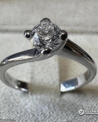 ANELLO SOLITARIO VALENTINO ORO 18kt. CON DIAMANTE