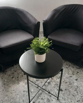 2 Poltrone Ikea Tullsta + fodere con cuscinetto