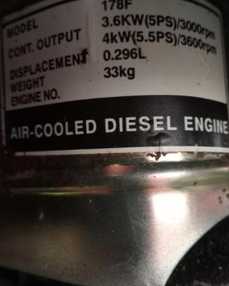 Motozappa diesel