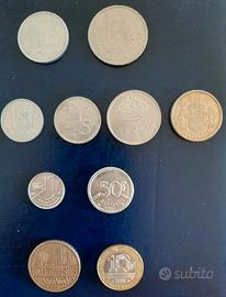 Lotto 10 monete Germania, Francia, Spagna e Belgio