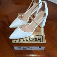 Scarpe bianche décolleté da sposa