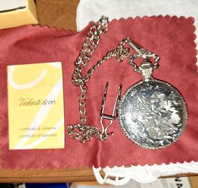 Orologio da taschino argento stile 800