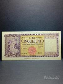 Magnifica 500 lire Italia del 1947 SPL Naturale 💯