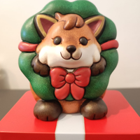 Thun volpe Grace con ghirlanda e scatola di latta