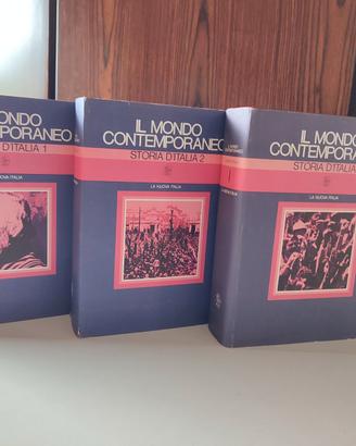 IL MONDO CONTEMPORANEO - LA NUOVA ITALIA- 3 VOLUMI