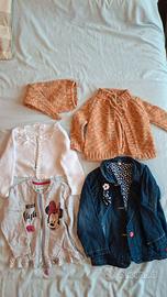 lotto giacche bimba  18/24 mesi