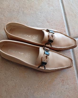 mocassini donna pelle 