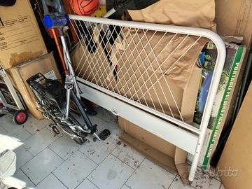 Letto ikea 1 piazza e mezzo ferro bianco