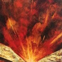 Manuel Campus - "Etna" - Olio su tela materico 70x