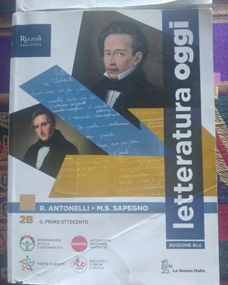 Libri Letteratura oggi 2A e 2B Luceo Brotzu Quartu