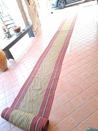 vecchio Tappeto passatoia runner a righe