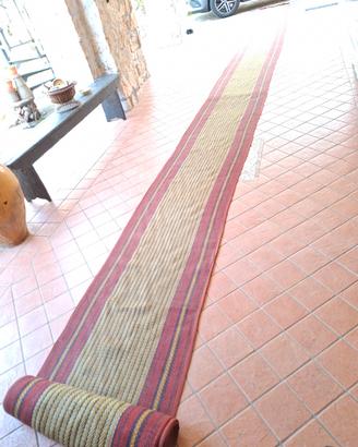 vecchio Tappeto passatoia runner a righe