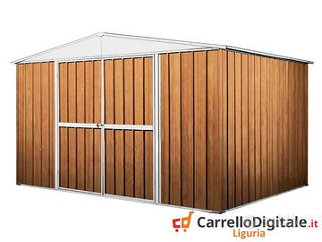 Box in Acciaio da giardino 360x345cm fin legno