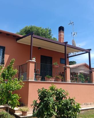 Tettoia apribile con telecomando