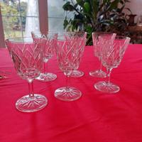 6 calici vetro 